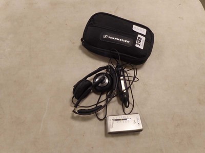 Lot 2139 - Pair of Sennheiser headphones in a case...