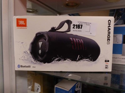 Lot 2167 - JBL Harman charge 6 portable bluetooth speaker