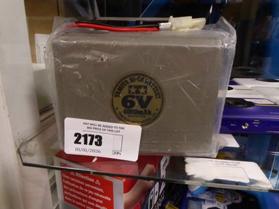 Lot 2173 - Vintage Tamiya NI-CD6V battery for model cars...