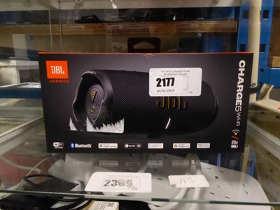 Lot 2177 - Boxed JBL Harman charge 5 portable bluetooth...