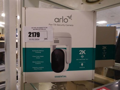 Lot 2179 - Boxed Arlo hand tilt security camera along...