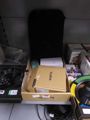 Lot 2206 - Box containing various items including laptop...