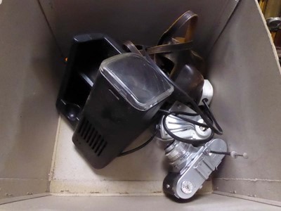 Lot 2223 - Box containing cameras and camera equipment
