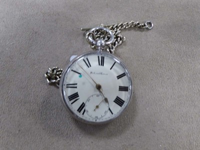 Lot 2287 - Patent Lembre pocket watch with chain