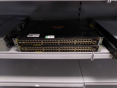 Lot 2237 - Two Aruba 2930F server racks