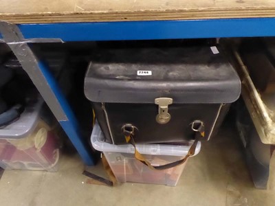 Lot 2244 - One box, two bags and metal case containing...