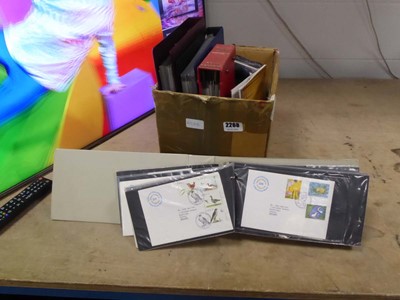 Lot 2268 - Box of stamp first day covers in albums
