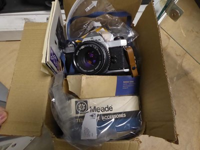 Lot 2280 - Pentax MX camera with various accessories and...