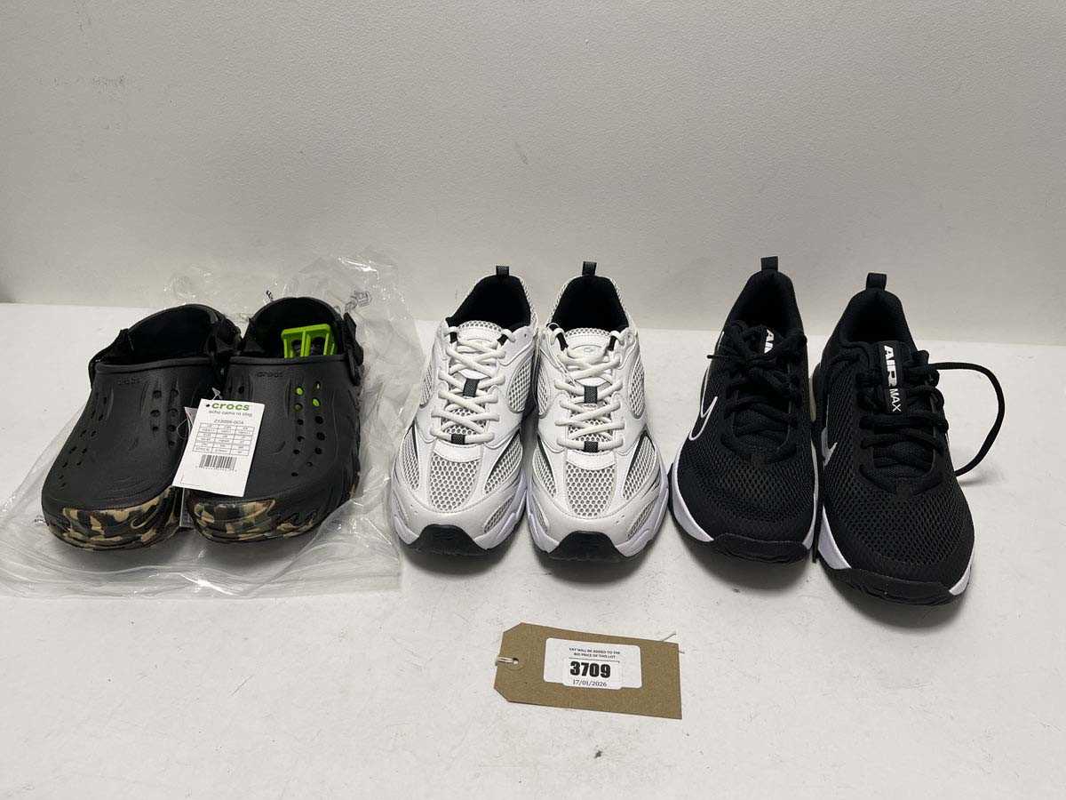 Lot 3709 - 3x Pairs of shoes to include Nike, Lacoste &...