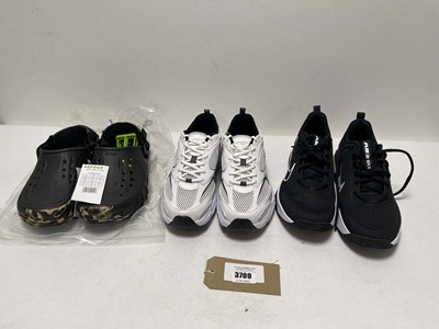 Lot 3709 - 3x Pairs of shoes to include Nike, Lacoste &...