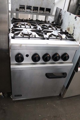 Lot 1114 - 60cm gas Lincat four ring cooker with single...