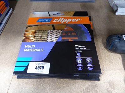 Lot 4688 - 6 Norton Clipper Saint Gobain multi-materials...