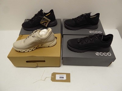 Lot 3735 - 4x Boxed pairs of Ecco shoes in various styles...