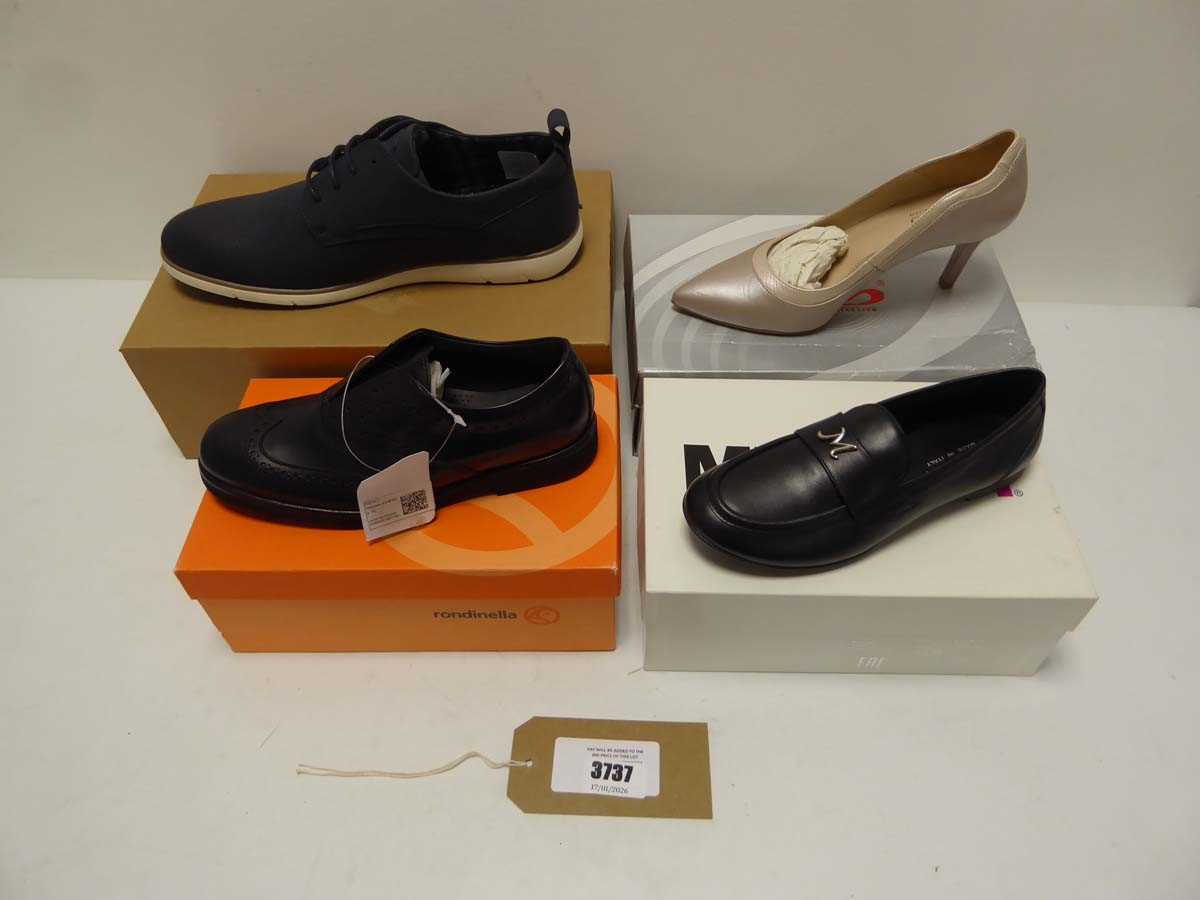 Lot 3737 - 4x boxed pairs of shoes in various styles to...