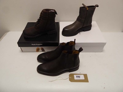 Lot 3742 - 2x Boxed pairs of boots to include Hush...