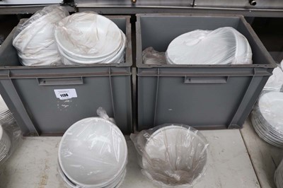 Lot 1136 - Two stacking crates containing large Olympia...