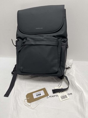 Lot 3759 - Kapten & Son viborg all black backpack with...