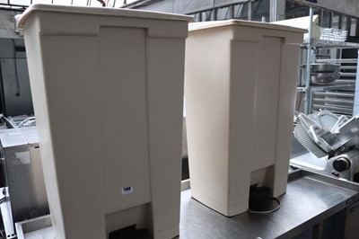 Lot 1160 - Two Rubbermaid foot operated pedal bins