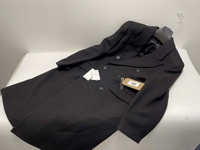Lot 3762 - MNG abrigo trench coat in black size medium...