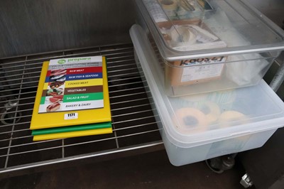 Lot 1171 - Food safety chopping boards and food safety...