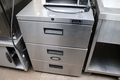 Lot 1177 - 60cm Foster three drawer fridge unit