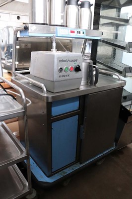 Lot 1219 - 90cm Colston mobile hot counter/serving unit