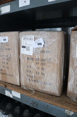 Lot 1232 - Model HF-100 hand operated hamburger press...