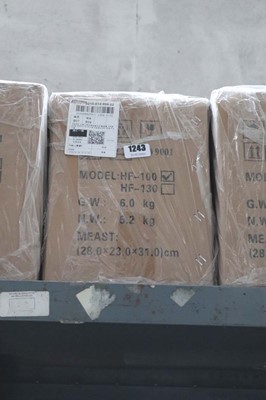 Lot 1243 - Model HF-100 hand operated hamburger press...