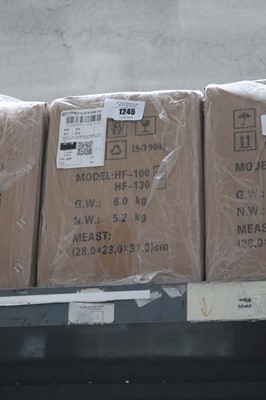 Lot 1245 - Model HF-100 hand operated hamburger press...