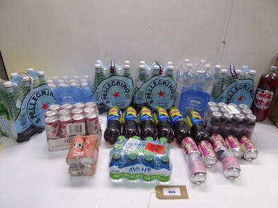 Lot 3619 - 3 large bags of drinks including Sparkling &...
