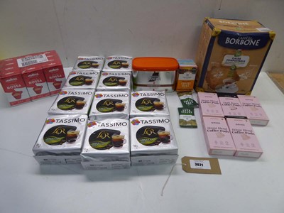 Lot 3621 - Caffe Borbone & Taylors coffee bags, Nescafe...