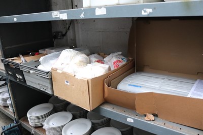 Lot 1353 - Shelf containing Cobra insect killer, food...