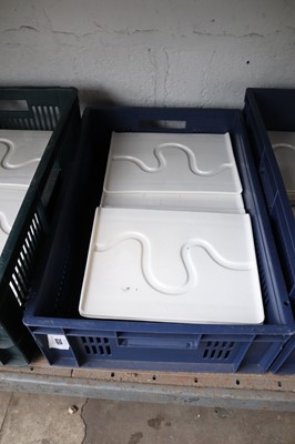 Lot 1372 - Approximately twenty Dudson wave design fancy...