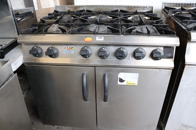 Lot 1382 - 90cm Moorwood Vulcan Gas six burner cooker...
