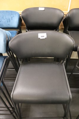 Lot 1409 - 6 SCAB Design bar height stools with low level...