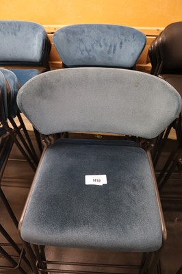 Lot 1410 - 6 SCAB Design bar height stools with low level...