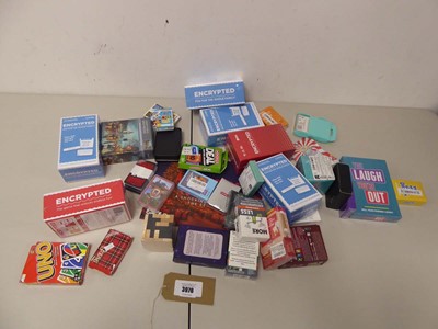 Lot 3976 - An assortment of playing cards and games