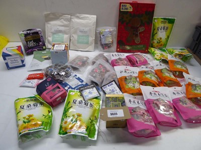 Lot 3635 - Selection of tea including Earl Grey, Matcha...