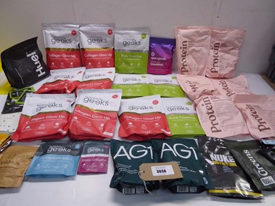 Lot 3638 - Collagen Glow Up, Pure Creatine, Vegan Protein...