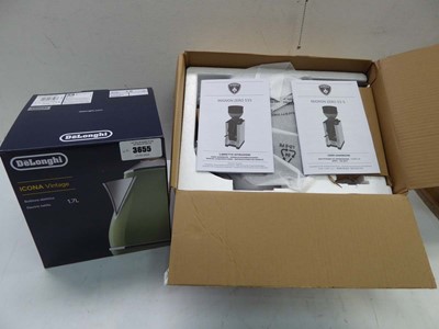 Lot 3655 - DeLonghi Icona Vintage 1.7L kettle and Eureka...