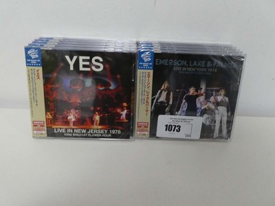Lot 1073 - 5 Yes and 5 Emerson Lake & Palmer Japanese...