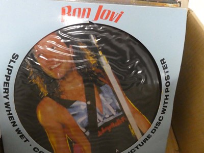 Lot 1077 - Box of vinyl albums and 12" singles incl....