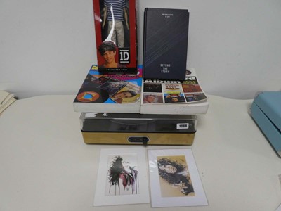 Lot 1088 - Record player, 1 Direction Louis figure, 2 BTS...