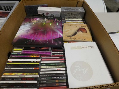 Lot 1092 - 2 boxes of CDs and books incl. Pink Floyd, Sex...