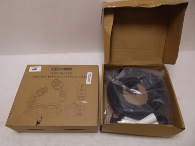 Lot 4607 - Two electric vehicle charging cables