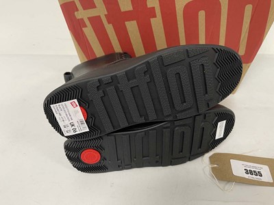 Lot 3855 - Fitflop F-Mode stitch warm tumbled leather...