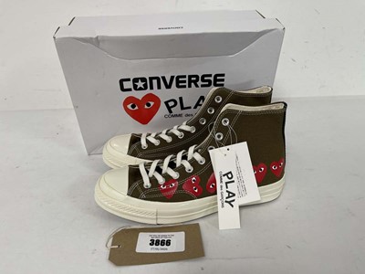 Lot 3866 - Convers x Comme Des Garcons Play chuck taylor...