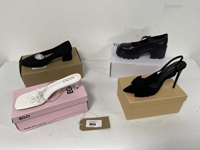 Lot 3874 - 4x Boxed pairs of high heels to include JD...