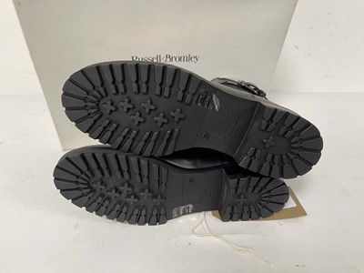 Lot 3879 - Russell & Bromley saint leather boots in black...