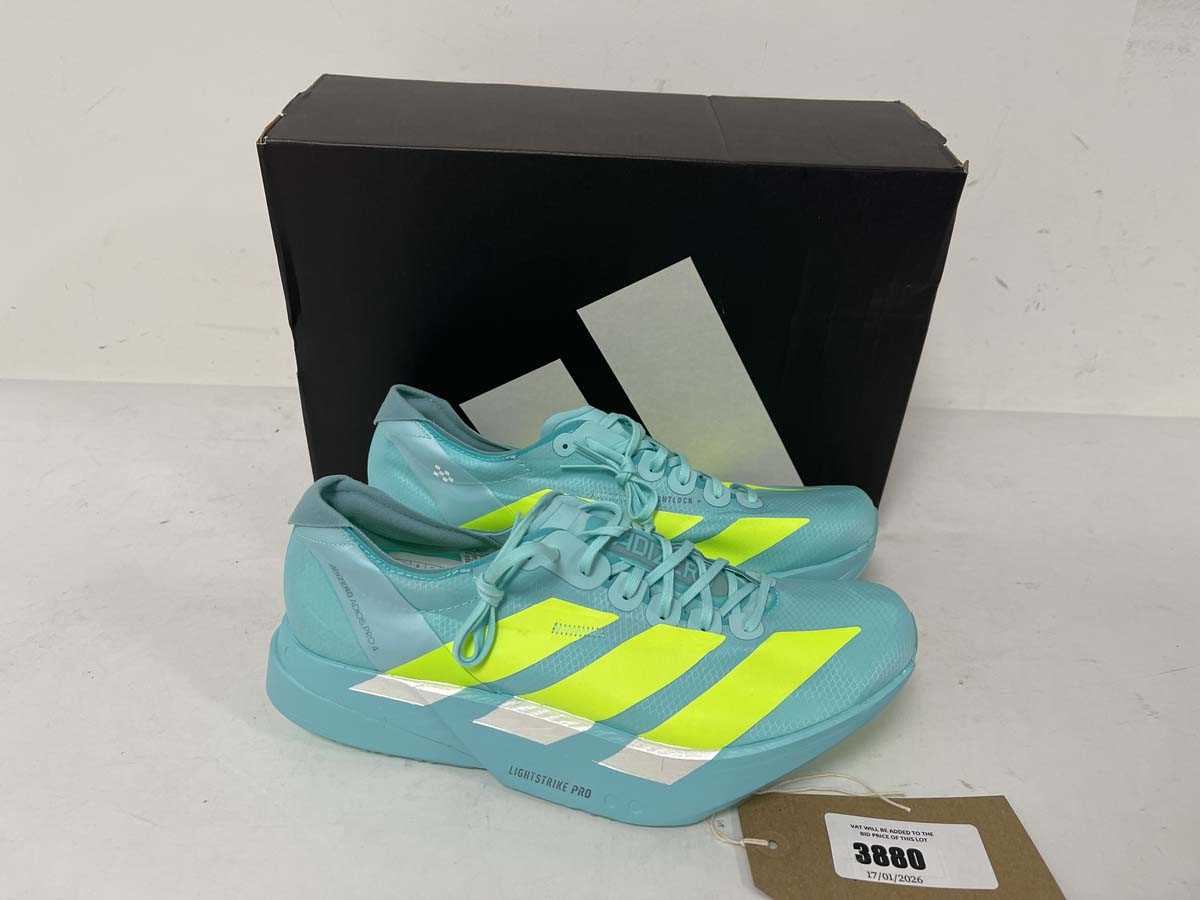 Lot 3880 - Adidas adizero adios pro 4 trainers in blue...